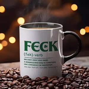 Funny Irish 'Feck' Coffee Mug - St. Patrick's Day Gift