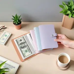 Stylish Large Capacity Saving Book, Can Store 100 Sheets, Leather Material, Containing 50 Sheets Loose-Leaf Binder, Suitable for Save Plan, Collection, Perfect Holiday Gift