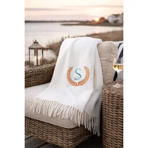 402 - Fringed Herringbone - 50" x 60"