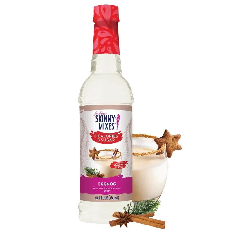 Skinny Syrup Eggnog Zero Calorie Sugar Free - Dairy Rich & Creamy Holiday Treats Beverage
