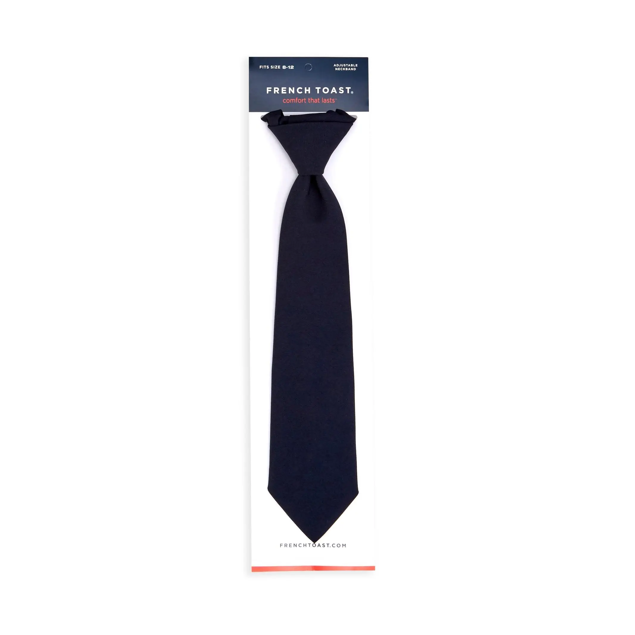 French Toast Boys 8-12 Adjustable Navy Tie French Toast Boys 8-12 Adjustable Navy Tie