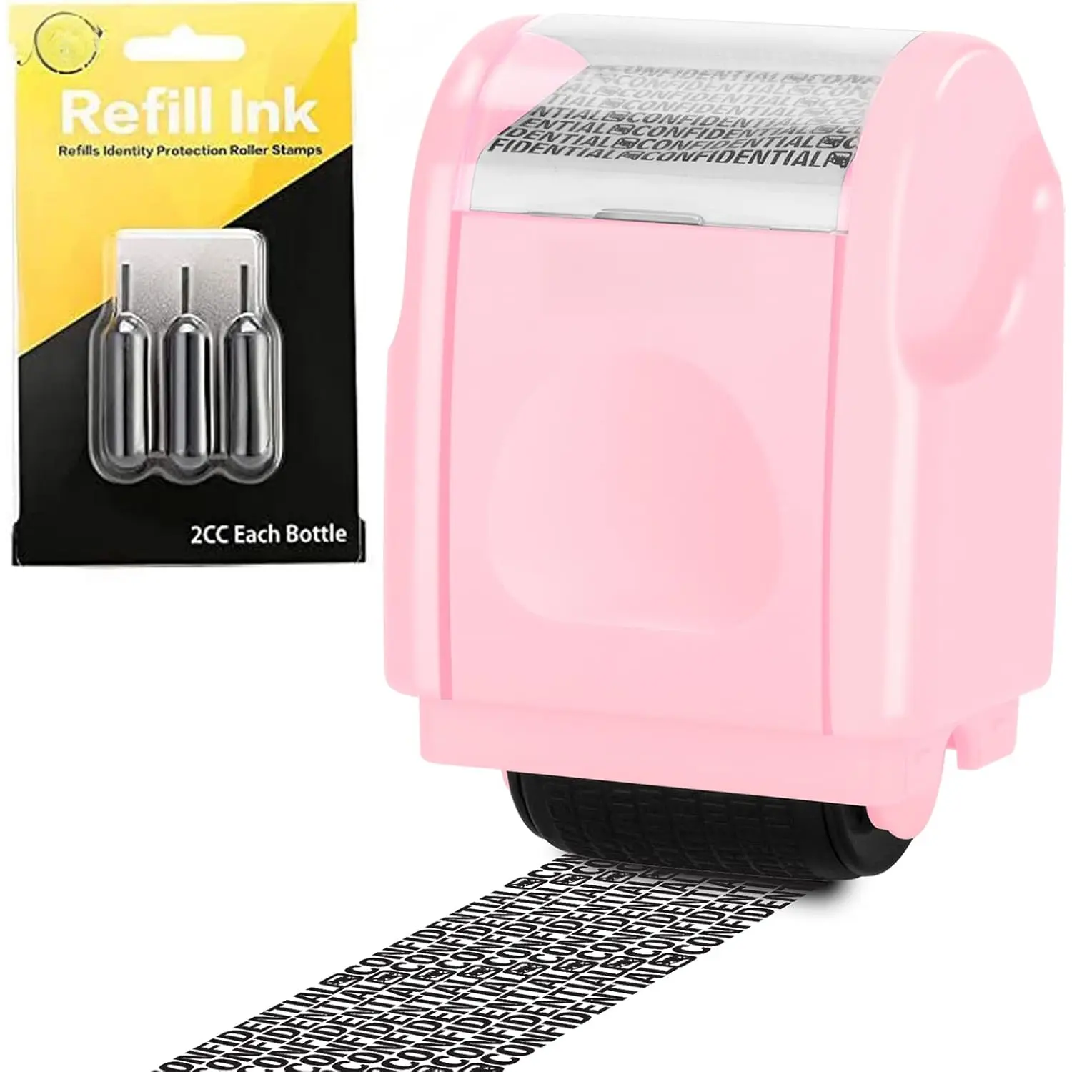 Identity  Protection Roller () for Data Barcode ID  with 3 Pack Refill Ink