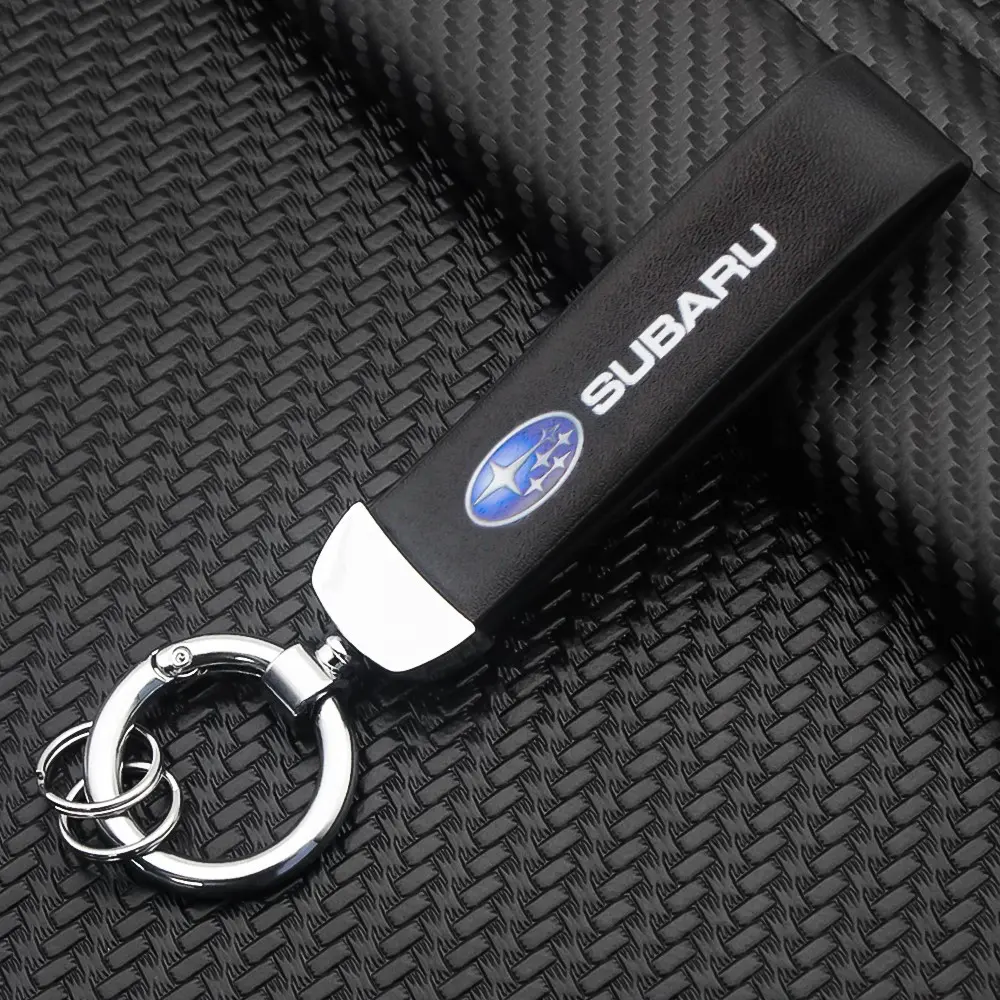Subaru Car Keychain, Keychain For Car Keys, Car Logo Keychains, Durable Printed Key Ring, Easy Carry Key Holder, Keyrings, Fits Impreza, Outback, Forester & All Subaru Models