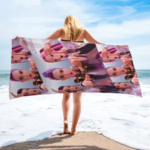 K-Pop Anime Girl Group Print Beach Towel-Repetitive Layout Design Quick-Dry Pool Towel Multiple Sizes-Beach Swimming Travel Camping Towel-Stage Costume Multifunctional Bath Towel Blanket-Fan Gift Choice
