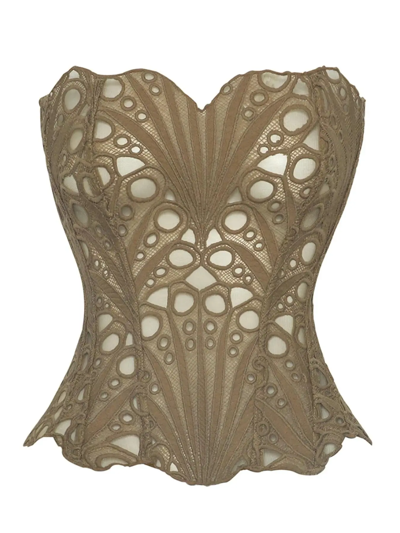 Women's Elegant Lace Corset Top, Random Irregular Jacquard Pattern, All-Season Shapewear Bodysuit, Multiple Color Options Corset, Women's Strapless Bralette Top, Perfect for Halloween & Christmas Parties, Holiday Party Wear, Underwear, Womenswear