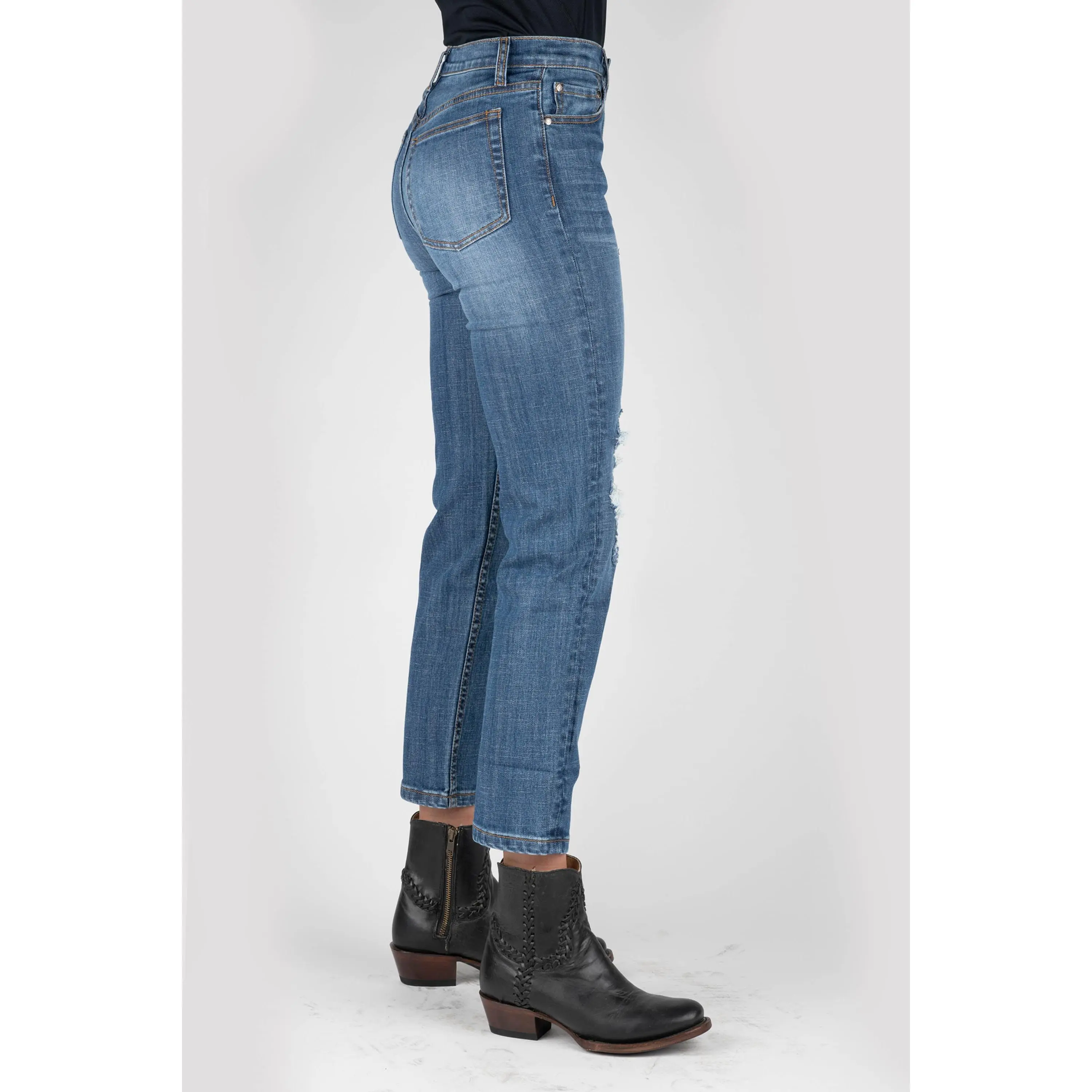 Women's Tin Haul Mid Rise Cropped Fit Western Jeans