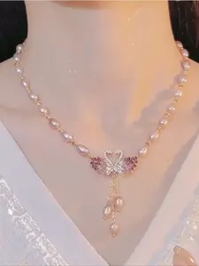 Luxury Long Sweater Chain Design Autumn and Winter Swan Necklace Elegant Necklace Engagement Party Women's Jewelry Matching random gift box Jewelry Accessories