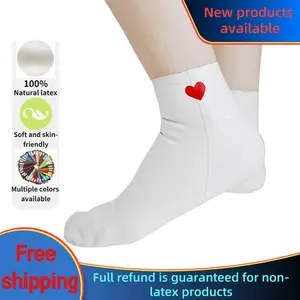 Latex Toe Socks White High Elasticity Five-Toe Design Glossy Finish Comfortable Fit for Women's Bridal Wear Cosplay & Stage Performance Essentials Fashion Shiny Smooth Soft Womenswear Basic Minimalist Style jeweled  socks dancesocks
