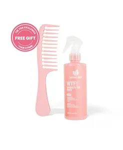 Natural Sant | WTFrizz !! - Heat protectant, detangling and anti-frizz spray with natural extracts + FREE comb
