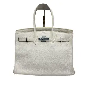Pre-owned HERMÈS Birkin HZ7 White cowhide 48463