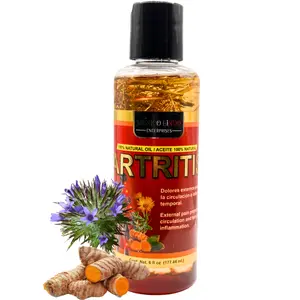 México Lindo Arthritis Natural Oil – 6 fl oz – External Pain Relief with Methyl Salicylate, Camphor & Skunkweed – 100% Natural Formula Body Care Blend