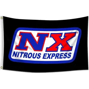 60in x 40in Tapestry ENMOON Nos Racing Flag Garage Outdoor Decor Light Peach