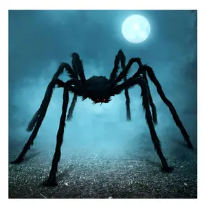 Spookiest 5 Ft. Halloween Outdoor Decorations Hairy Spider,Scary Giant Spider Fake Large Props for Yard Party Decor Ornaments