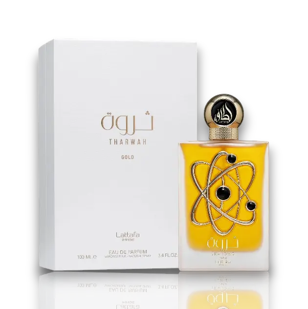 Lattafa | Pride | Tharwa Gold | Women's Fragrance | 100 ML - 3.4 OZ | Eau De Parfum | Lavender - Bergamot & Orange