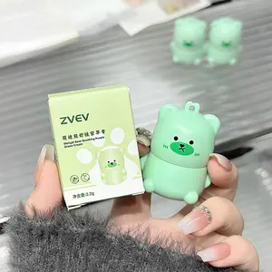 Zvev Meidi Bear Soothing Tea Tree Balm, Anti-Mosquito Bite Relief, Summer Multi-Effect Repair, Cool and Portable, Compact, Lightweight, Small Size