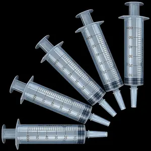 60/100ml Reusable Plastic Nutrient Filling Syringe Measuring Syringe Without Needle Syringe Glue for Animal Food Feeding