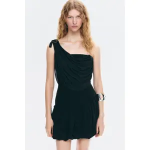 H&M Draped one-shoulder dress