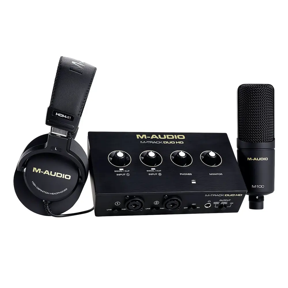 M-Audio M-Track DUO HD Audio Interface Producer Pack