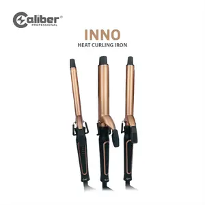 Caliber Inno Heat Electrically Powered Long Barrel Curling Iron - 3 Sizes Adjustable Comfort Smooth Flawless Salon