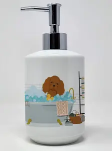 Ruby Cavalier Spaniel Ceramic Soap Dispenser