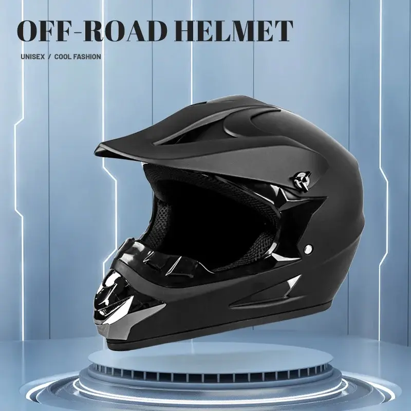 Full Face Helmet for Adults, DOT-Certified Classic Motocross Off-Road Racing Protective Gear, Dirt Bike Downhill Helmet, Dirt Bike Helmet