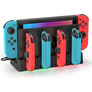 L-CGC003  Switch Charging Dock Station with Charging Cable for Nintendo & OLED Game Console, Joycon Charging Dock for Nintendo Switch, Must Have Joycon Controller Charger Accessories for Gamer