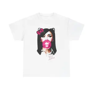 MARIAH THE SCIENTIST Pink Kitty BUBBLE GUM GRAPHIC Unisex T-shirt graphic tee Womenswear Tee tiktok shop