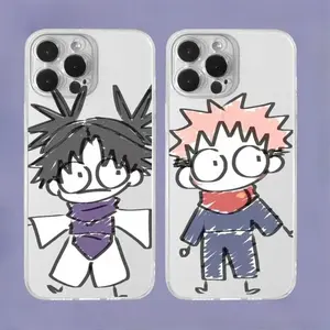 JJK J-Jujutsu K-Kaisen Brother Yuji & Choso Cute Art Phone Case for iPhone 17 Pro Max Pro Air 16 Plus 15 14 13 12 11, Shockproof Protective Cover, Ideal Christmas Halloween Birthday Gift