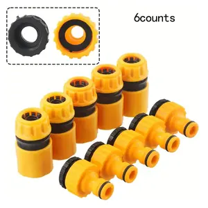 Universal Water Hose Quick Connector Set, Including Of 3/4" & 1/2" Hose Connectors & Threaded Faucet Adapters, Gardening Tool Accessories