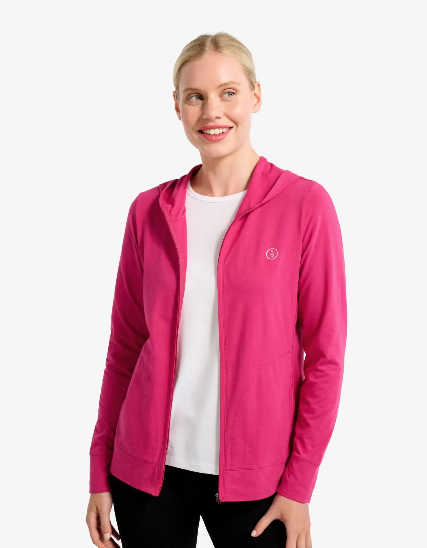 Luxe Hooded Full Zip Top UPF 50+