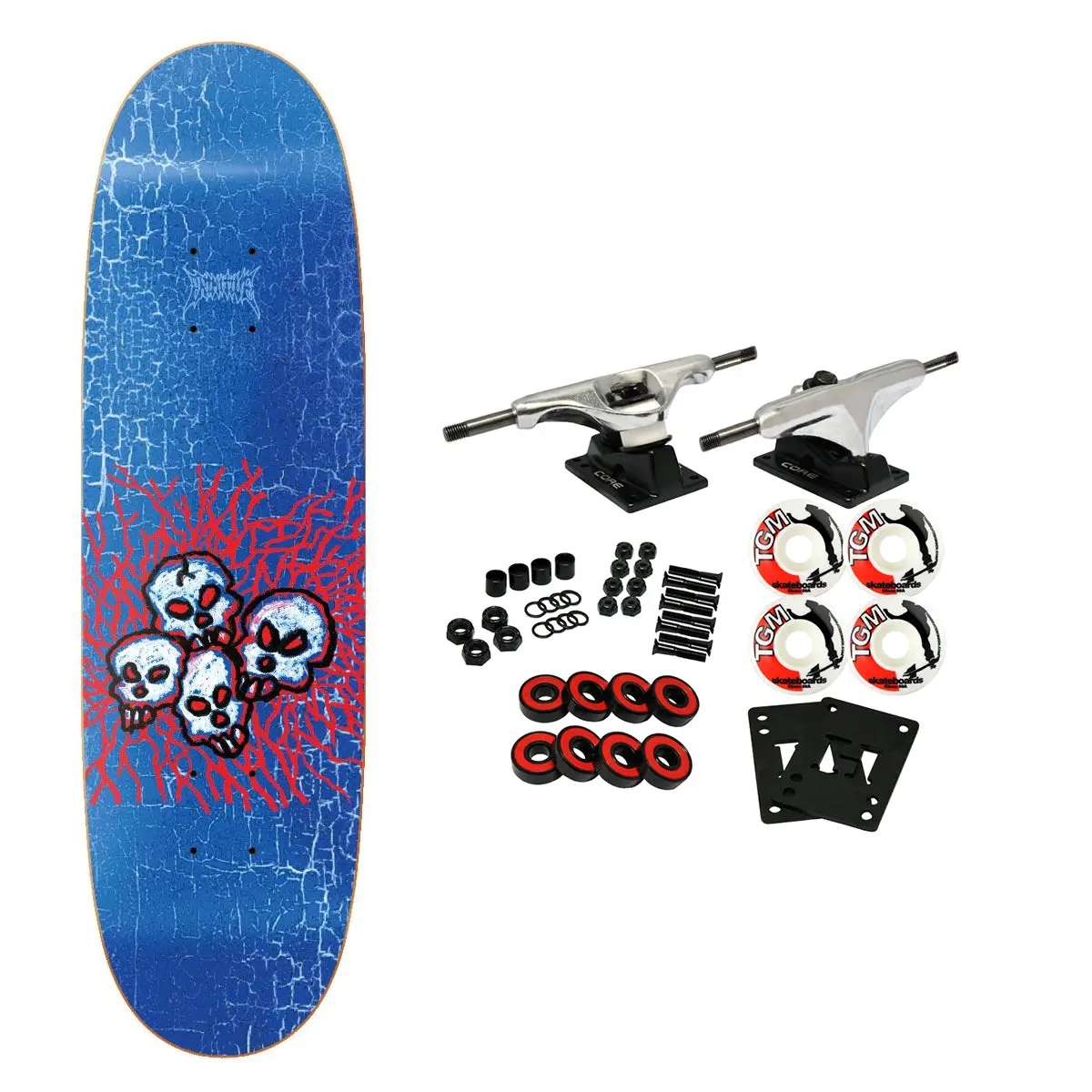 Primitive Skateboard Complete Villani Brainwash Egg 9.125" x 32"