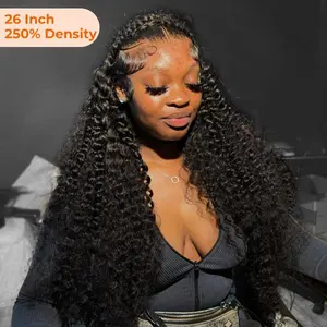 Fuller 250% Density Wig Alipearl Hair Pre Braided Deep Wave Stylist Wig 13x4 Lace Frontal Pre Everything Wig