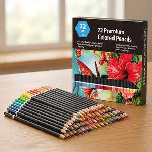 72 Count Colored Pencils for Adult Coloring Books, Soft Core, Ideal for Drawing Blending Shading, Art Supplies, Color Pencils Set Gift for Coloring, Sketching, Painting