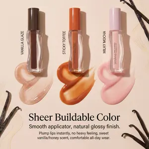3Pcs Plumping Lip Oil, Lip Glow Oil Tinted Lip Balm Lip Care, Long Lasting Nourishing, Transparent Toot Lip Oil Repairing Lip Lines and Prevents Dry Cracked Lip Plumper (Lip Gloss