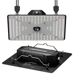 SD-X3 LED Grow Light Panel Lamp for Indoor Plants, 256 LEDs Full Spectrum with White Blue Red UV IR LEDs for 4x4Ft Coverage Grow Tent Greenhouse Veg and Bloom Seedlings Hydroponics