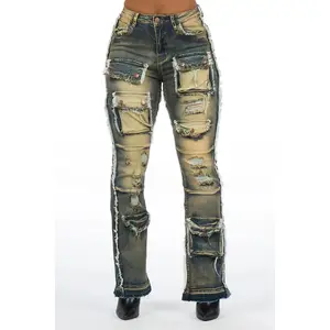 Nyxia Tint Cargo Super Stacked Jean