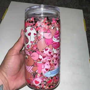 16oz rhinestone cup - Gus Gus