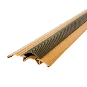 M-D Building Products 43151 3-3/4 in. x 3/4 in. x 36 in. Oak Aluminum and Vinyl Heavy-Duty Low-Profile Threshold