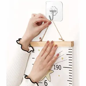 Baby Growth Chart Height Wall Chart for Kids 79 x 7.9in Wooden Frame Canvas Measurement Hanging Ruler for Child's Room Decoration Butterfly