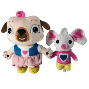 2025 New Chip And Potato Plush Toys Doll Stuffed Animal Cartoon Pug Dog And Mouse Plush Toy For Birthday Christmas Gift