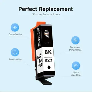 Starink 923 Ink Cartridges Combo Pack Without Chip Replacement for HP OfficeJet Pro 8130e 8135e 8138e 8139e 8122e 8130 8120 8122 8134 8135 Printer 923 black cyan magenta yellow