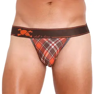 Tartan Plaid Orange Jock