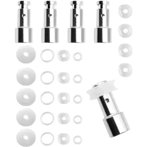 5 Pack Steam Valve Universal Replacement Floater + 5 Pack Silicone Sealer Pads+ 5 x 4-in-1 Pressure Cooker Gasket Kit for 5, 6 or 8 Quart Pressure Cookers,such as XL, YBD60-100, PPC780, PPC770, PPC790