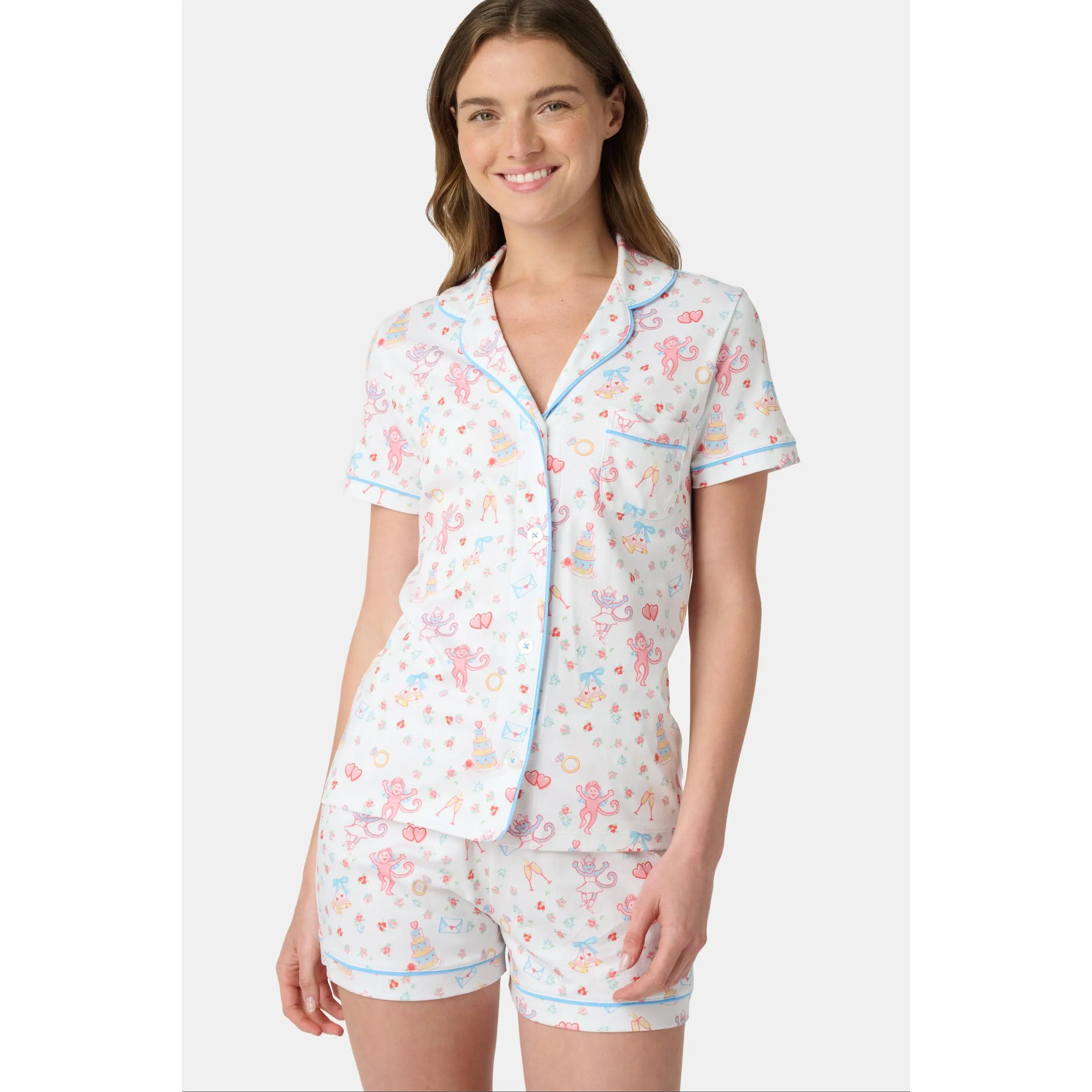 Monkey Said Yes Polo Pajamas