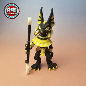 Anubis 3D Printed | Articulated Toy | Anubis | Flexi Toy | Flexi Factory Anubis