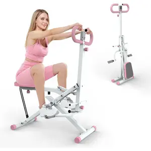 Squat Machine for Home - Exercise Machine with Adjustable Resistance Bands Row-N-Ride Squat Assist Trainer for Glutes & Ab Back Legs Workout
