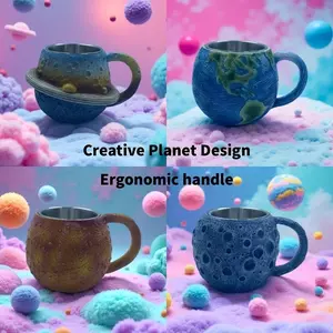 Lanetary Mug Collection - Cosmic Ceramic Cups, Beautiful Space-Themed Ceramic Mugs for Home & Office, Perfect Gift for Space Lovers