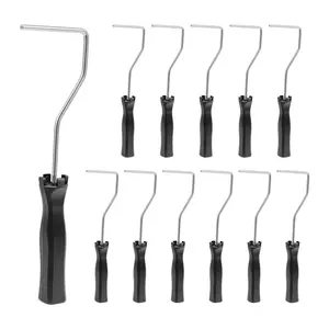 12-Pack 4" Mini Paint Roller Frames – Black Handles for Painting Projects