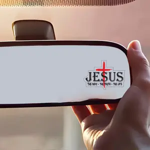 8pcs Trust in God Vinyl Decals-Christian Inspirational Car Decor,Decal for Cars,Ideal Christian Gift for Rearview Mirror