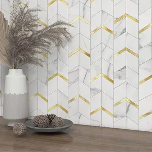 OFIT Peel and Stick Backsplash for Kitchen,3D Wall Panel Peel and Stick Tile Self Adhesive Backsplash for Bathroo Tile Stickers Diaond (10Sheets,White )